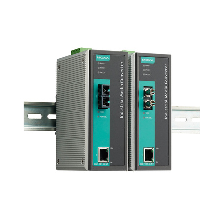 MOXA Indust. Media Converter, Single Mode, Sc, 40 Km, 0 To 60°C, Iecex IMC-101-S-SC-IEX